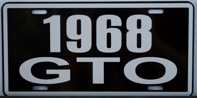 1968 68 PONTIAC GTO LICENSE PLATE 389 400 455 TRI POWER HURST RAM AIR JUDGE GOAT