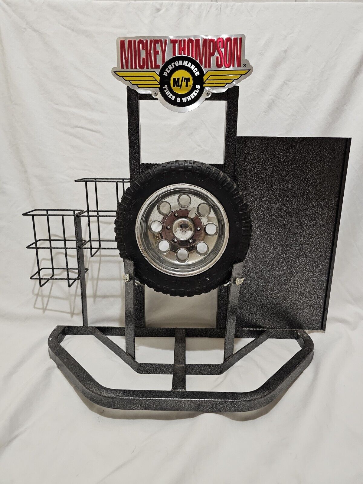 Mickey Thompson Performance Tires & Rims Display Stand Rack Sign - Gas & Oil 