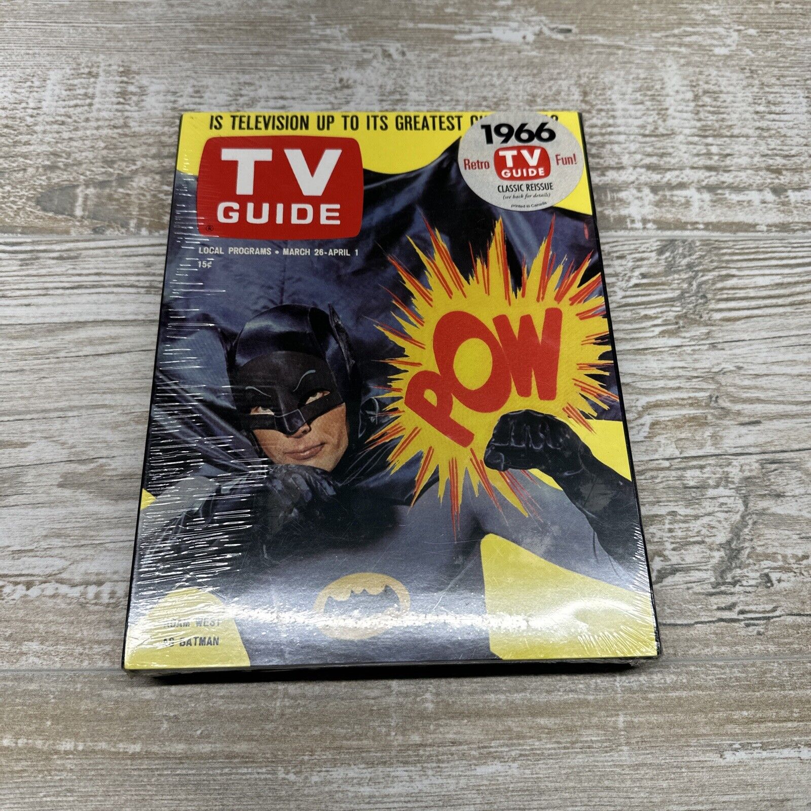 TV Guide Classic Reissue-1966 Adam West as Batman-FACTORY SEALED