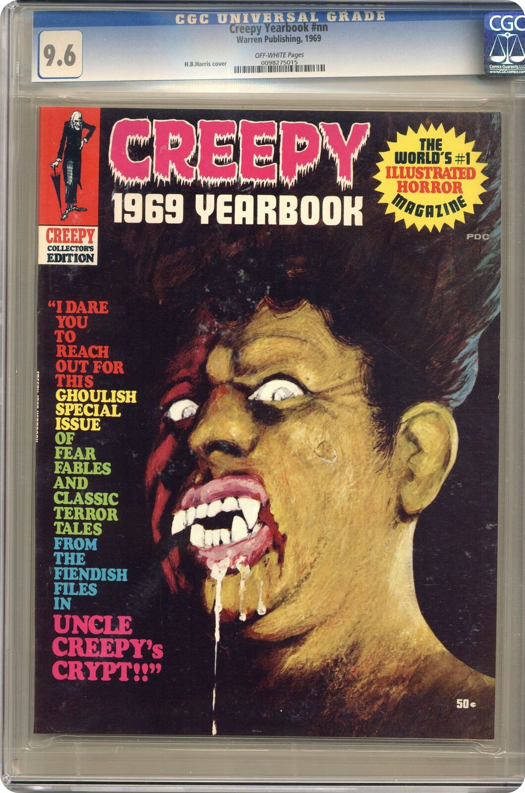 Creepy Yearbook 1969 CGC 9.6 1968 0098275015