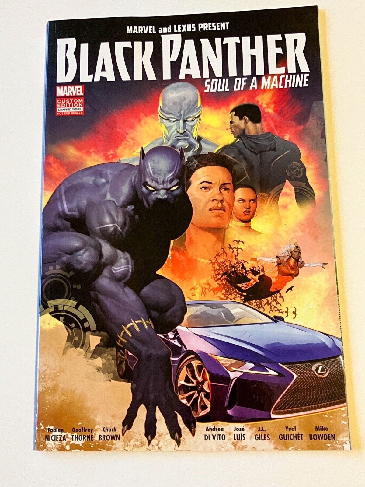 Black Panther Soul of a Machine, Lexus LC Comic Custom Edition 2018 RARE 1 Issue