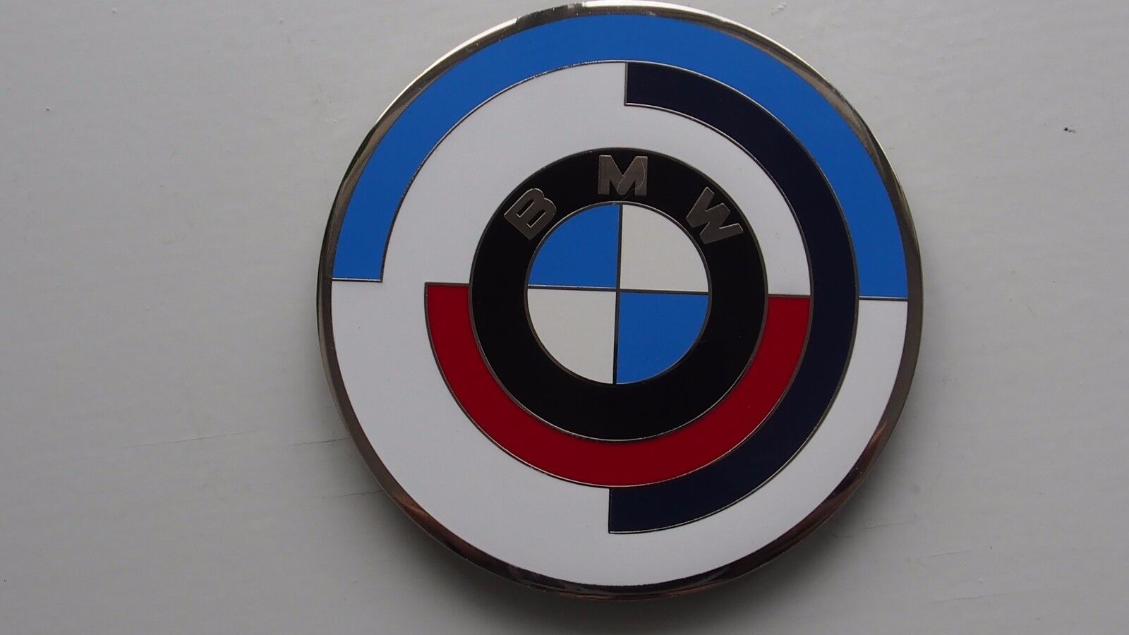 Vintage BMW M sport  motor cycle bike emblem badge - BMW motorrad Plakette