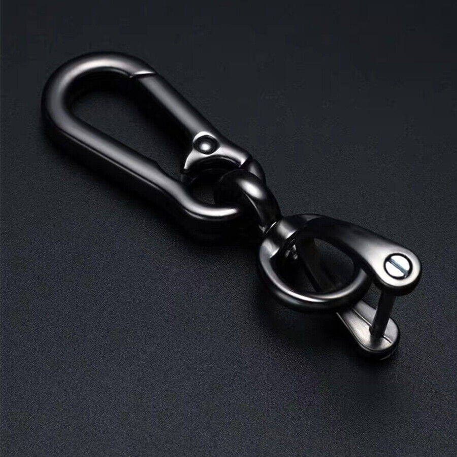 Black Metal Car Buckle Key Holder Key Clip Keychain Keyring Accessories Gift