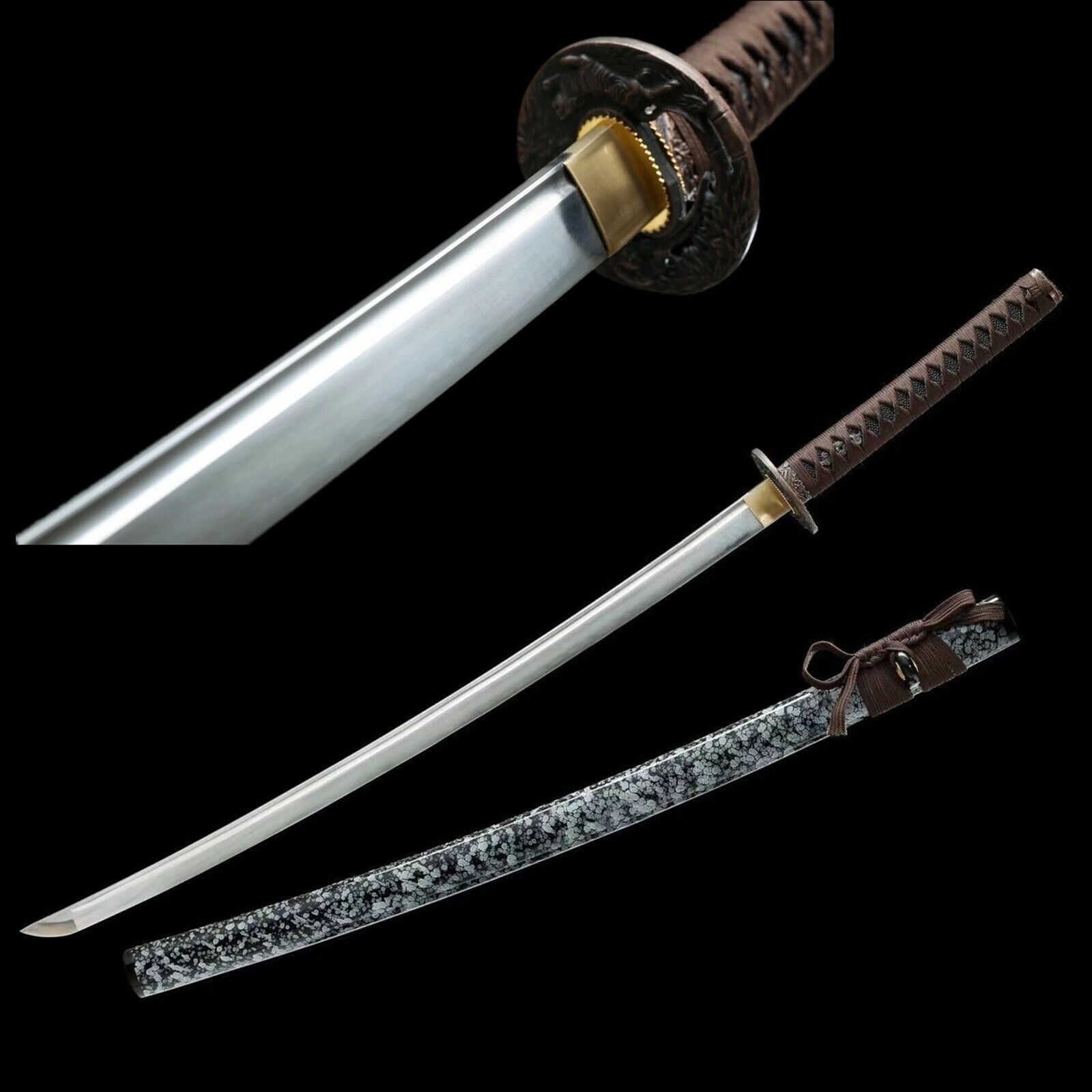 High performance Steel Japanese Katana Samurai Sword Grind Sharp Cut Iron Wire 