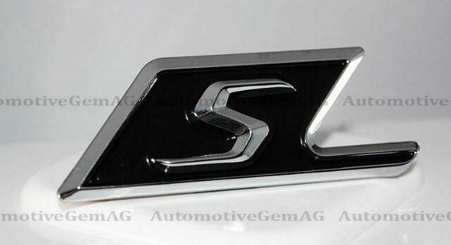 for Mercedes OEM S AMG Trunk Emblem Chrome Badge ABS Sticker C63S E63S G63S S63S