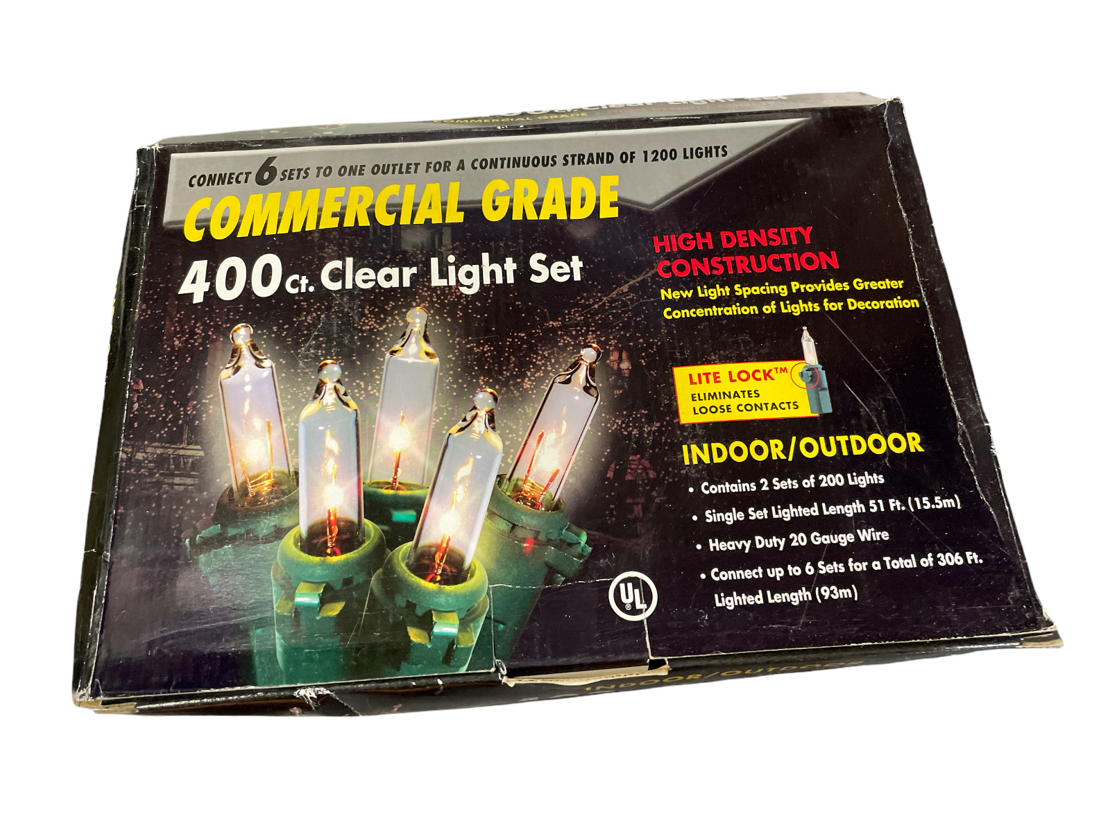 NOS Commercial Grade 400ct Clear Light set Indoor/Outdoor