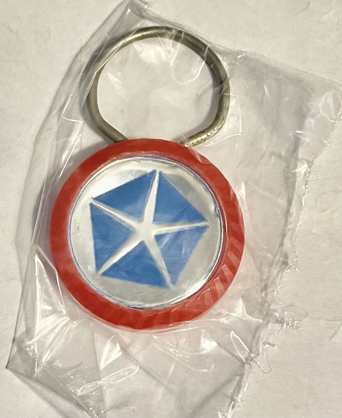 Vintage  Chrysler Plymouth Keychain Key Ring H.S. Witwer Co. Elverson P.A. New