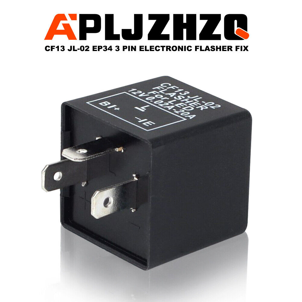 APLJZHZQ® CF13 JL-02 Flasher Relay Fix For LED Light Turn Signal Hyper Flash 12V