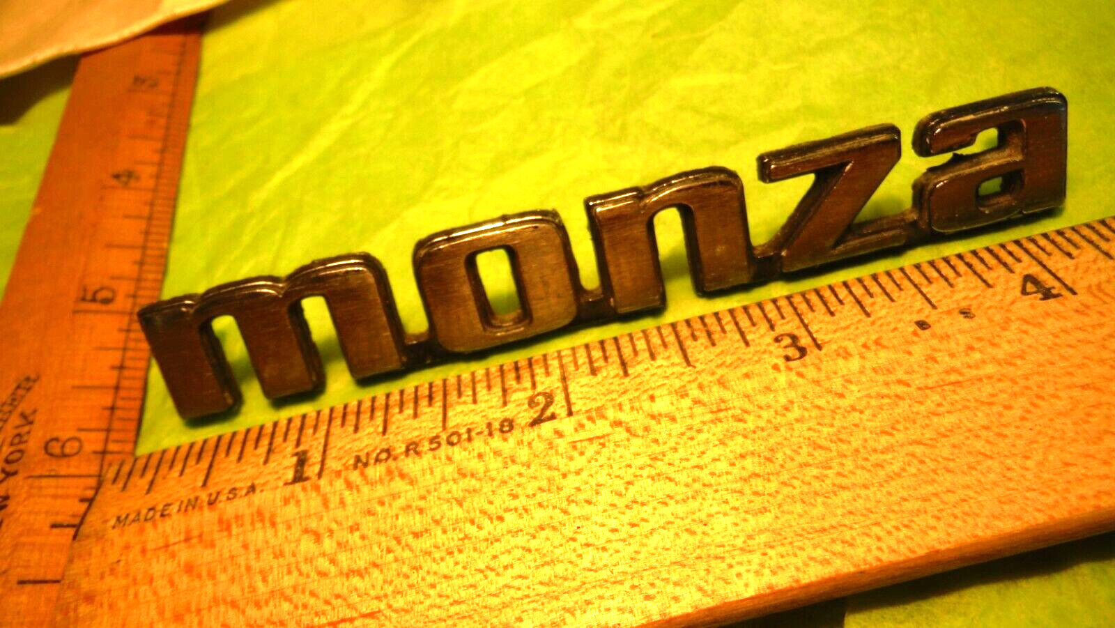 BA57 Chevrolet Monza Fender Emblem Vintage 1975-80 #20058011 CHEVY MONZA CORVAIR