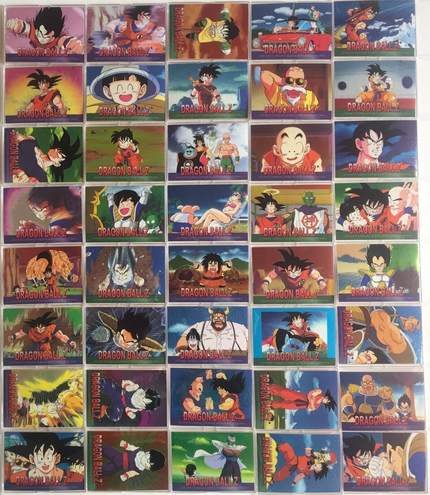 Dragon Ball Z  Chromium Archive Edition Base Card Set  80 Cards Artbox 2000
