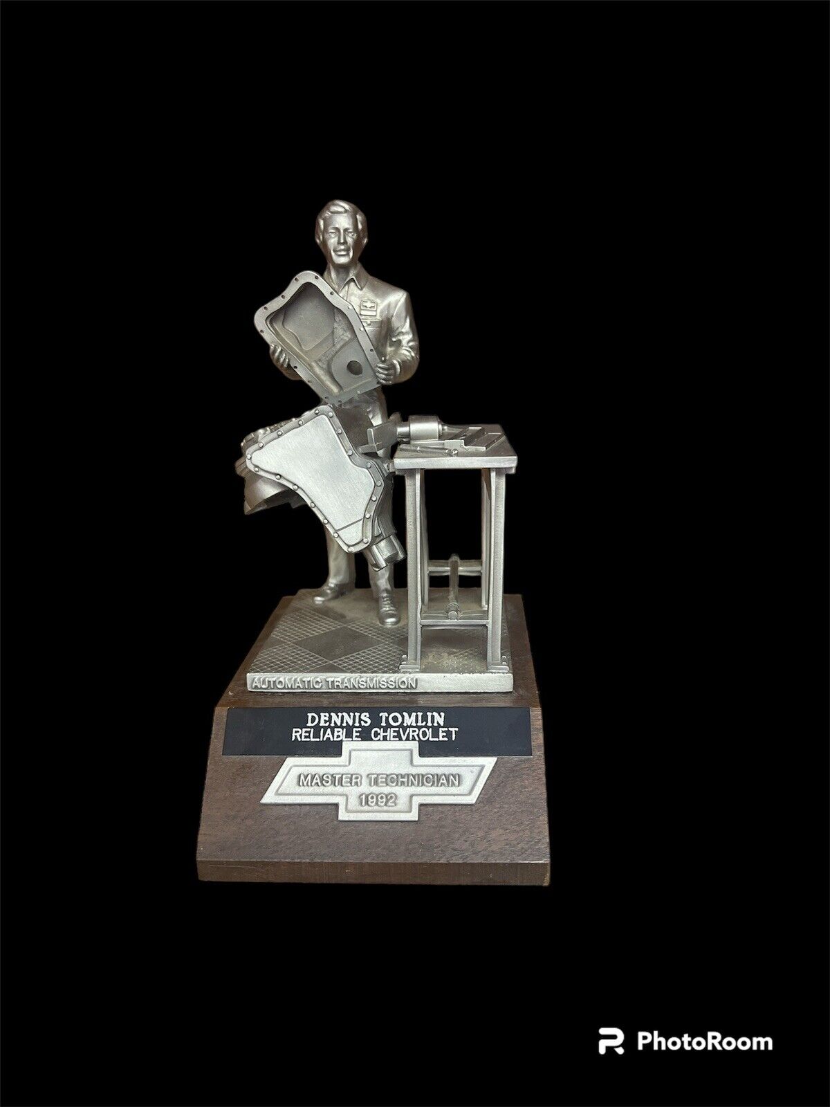 Chevrolet 1992 CCT Master Technician Automatic Transmission Pewter Figure Award