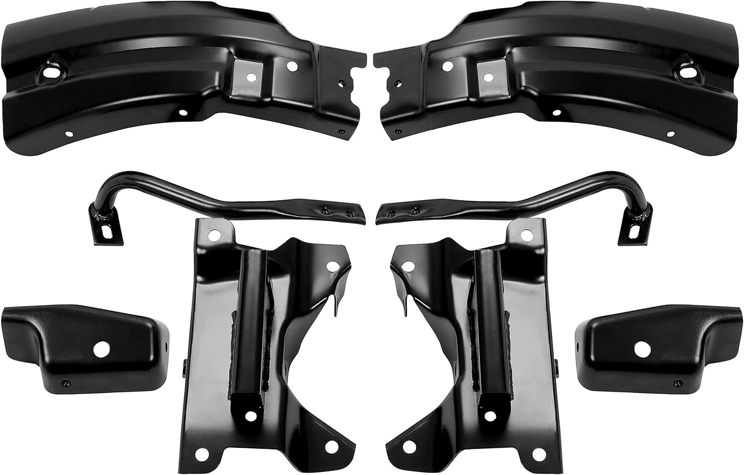 Bumper Bracket Kit Support Brace Compatible with 2007-2013 Silverado 1500 for GM