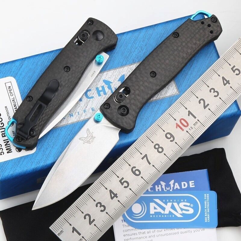 Mini 533-3 AXIS Lock S90V Blade Carbon Fiber HandleTactical Pocket Folding Knife