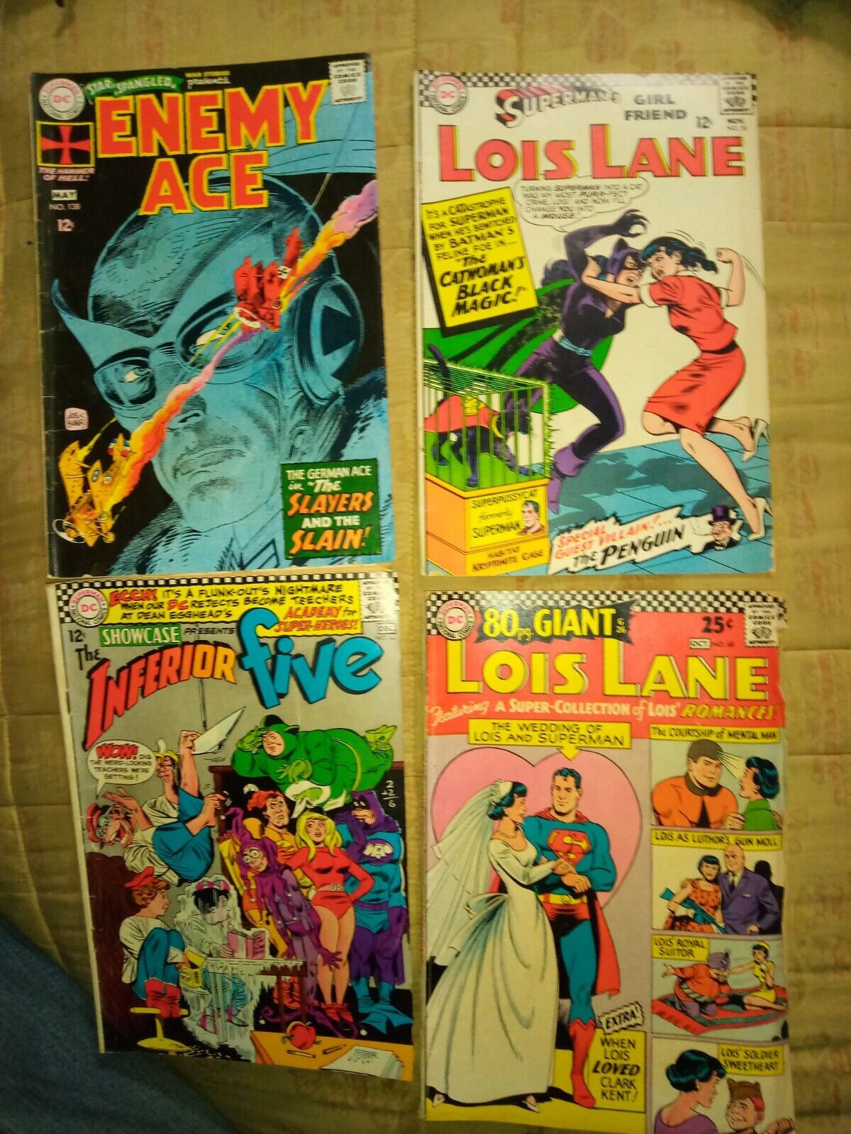1966,1967 assorted mixed lot #34 total DC comic book collection lot
