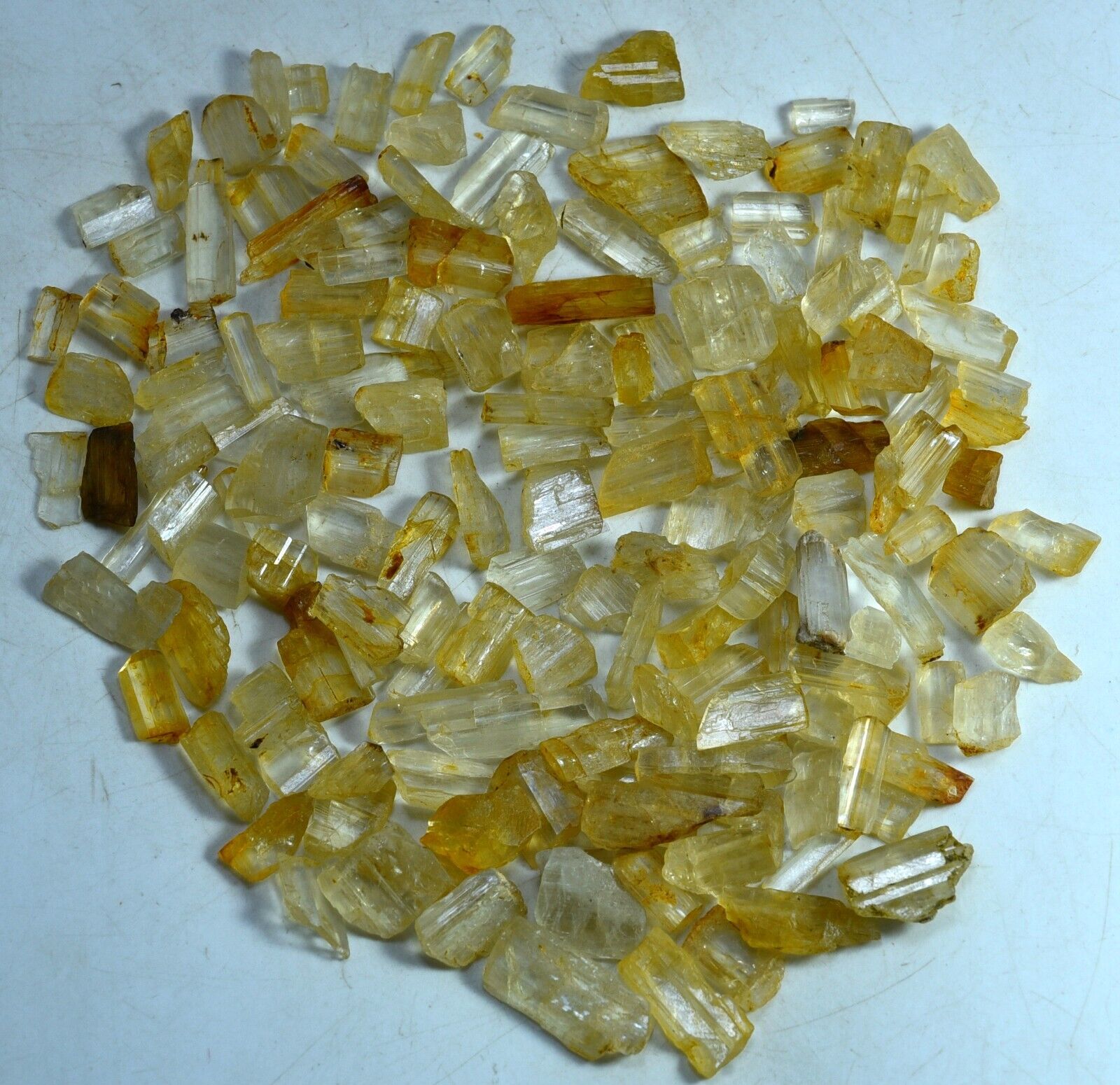 100 GM Extremey Rare Yellow RICHTERITE VAR. WINCHITE Crystals Minerals Afghan