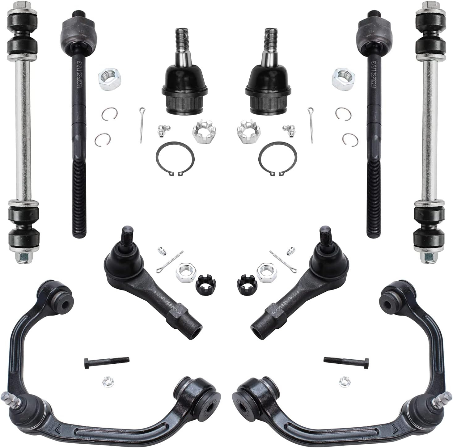- Front Upper Control Arms Lower Ball Joints Sway Bars Inner & Out