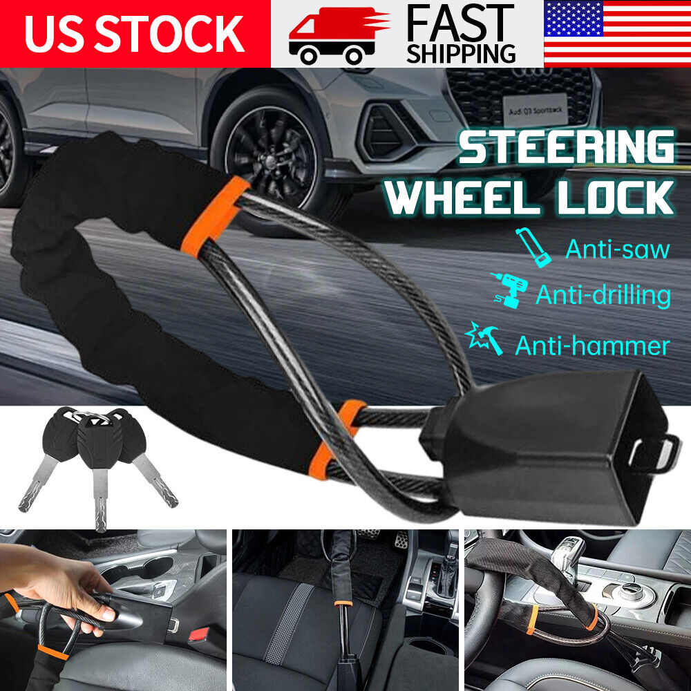 Universal Steering Wheel Lock Anti-Theft Security System Car Truck SUV Auto Lock