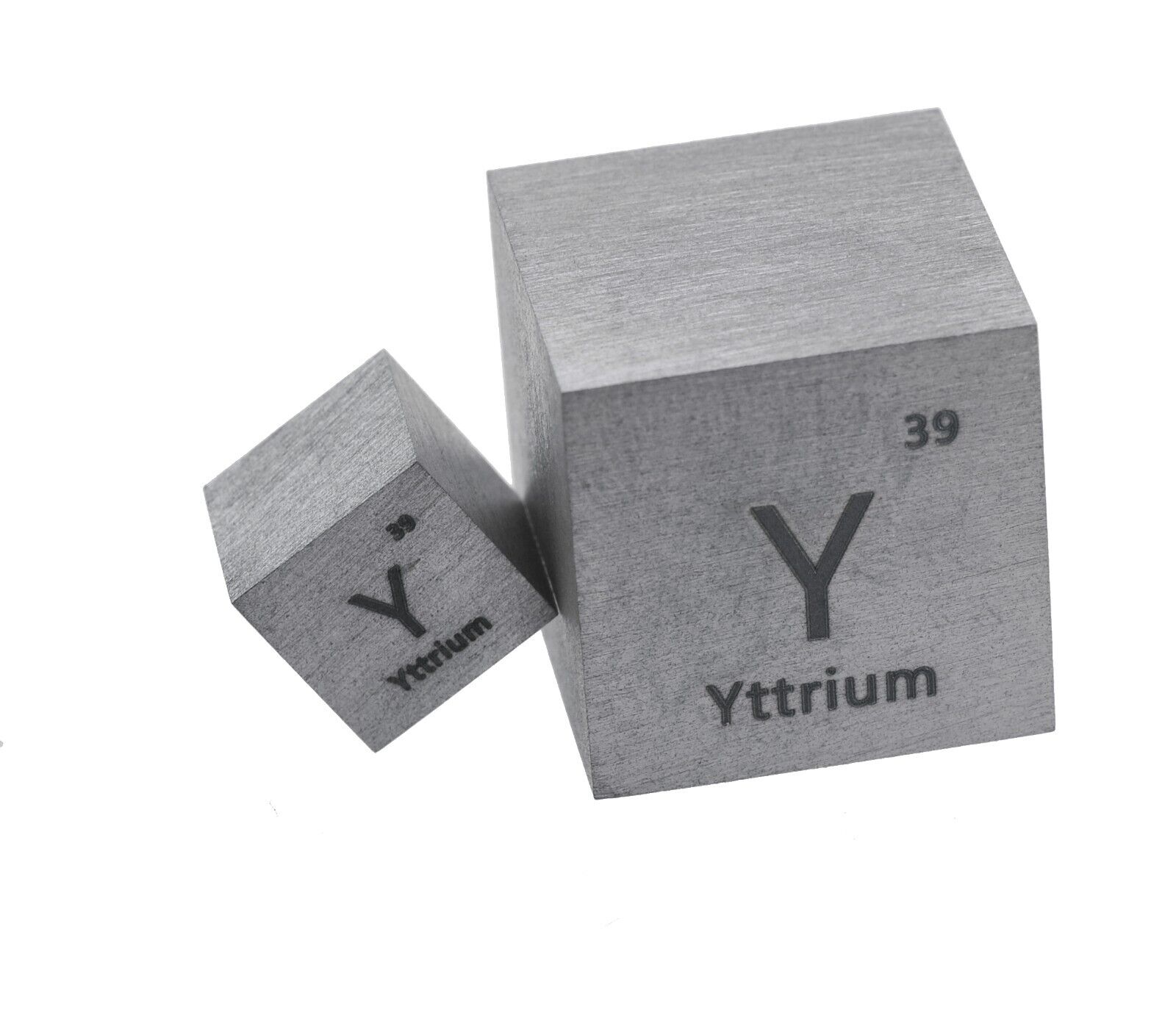 Yttrium Metal 10mm Density Cube 99.95% for Element Collection USA SHIPPING
