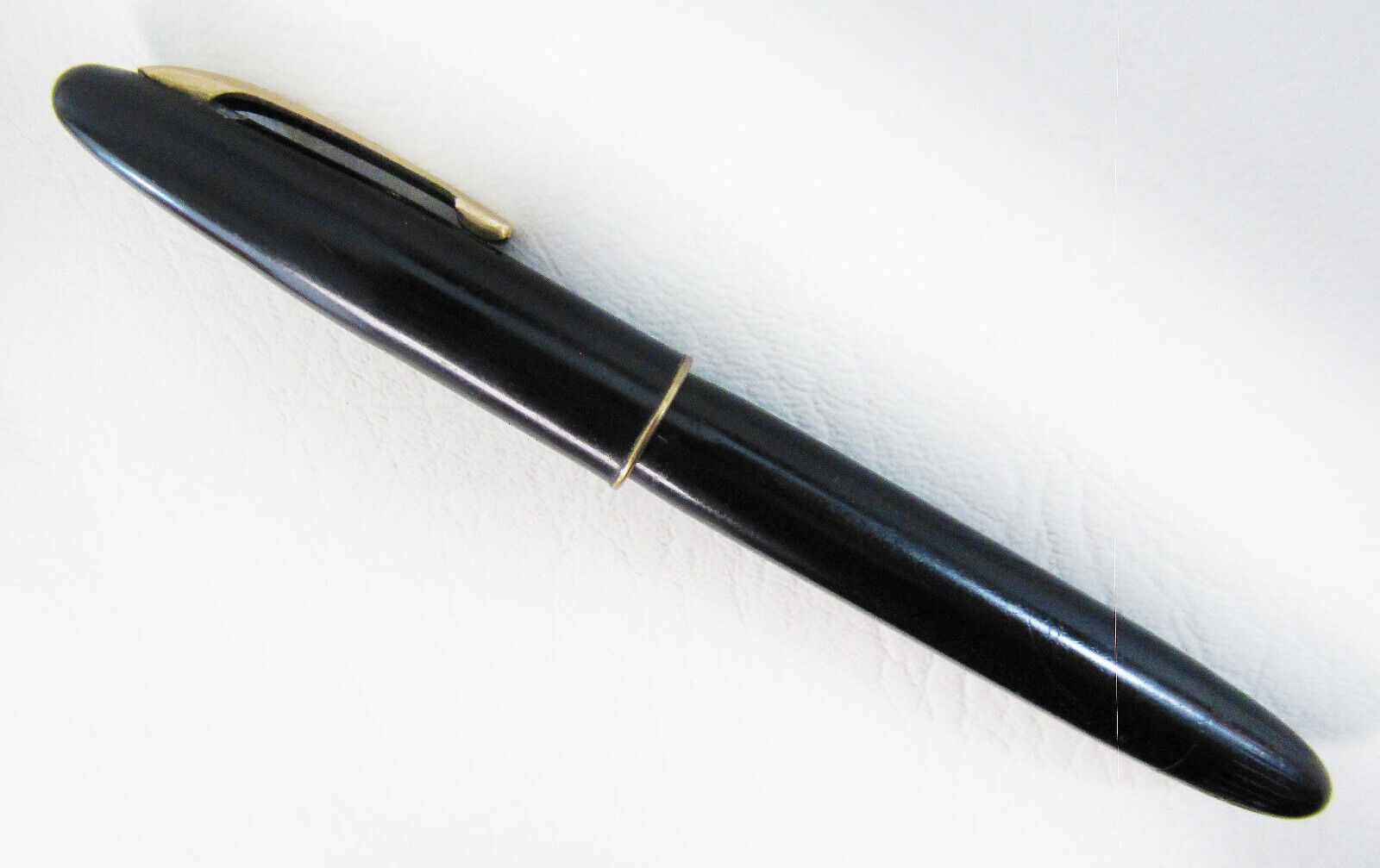 Vintage Schaeffer's Black And Gold Filled Pen With 14K Solid Gold Nib