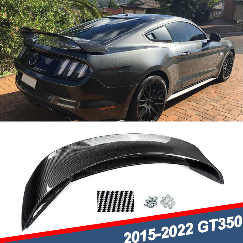 For 2015-22 Ford Mustang GT350 GT350 R Style Trunk Spoiler Carbon Fiber Style US