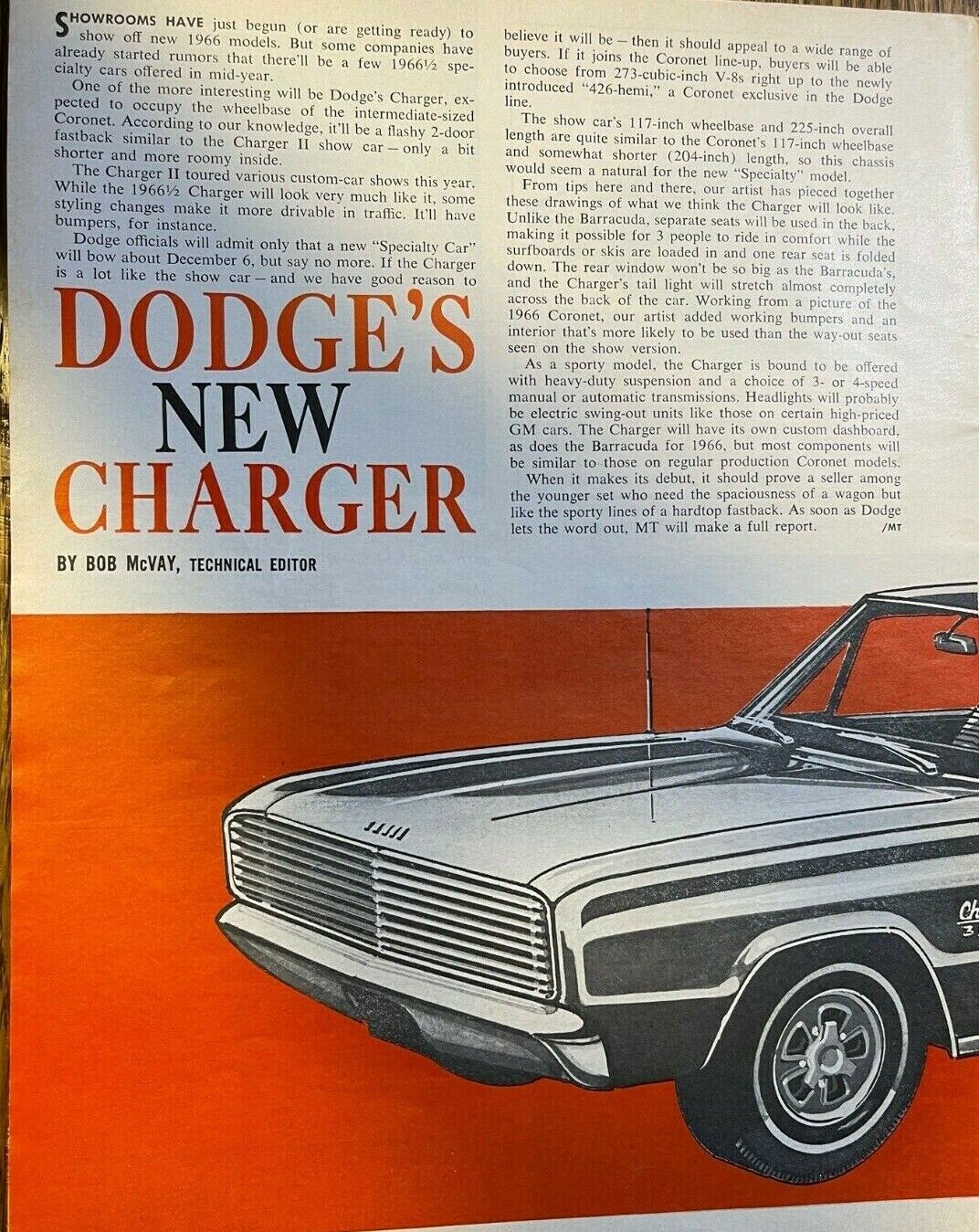 Road Test 1965 Dodge Charger illustrated