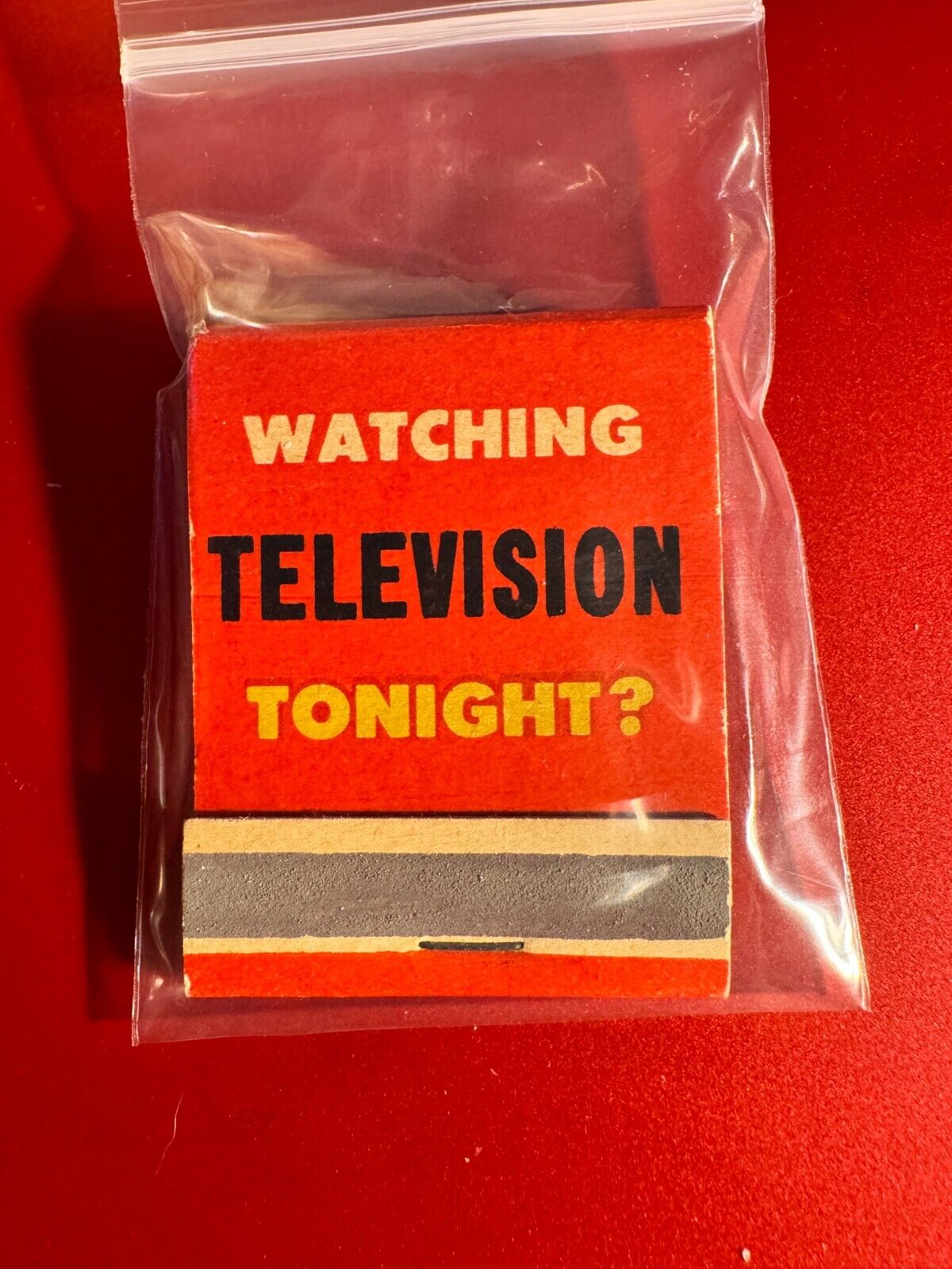 MATCHBOOK - TV GUIDE - WATCHING TV TONIGHT? - UNSTRUCK