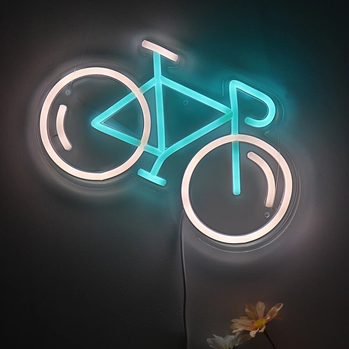 1pc Bicycle Wall LED Neon Sign USB Power 5V Low Voltage Safe Night Light