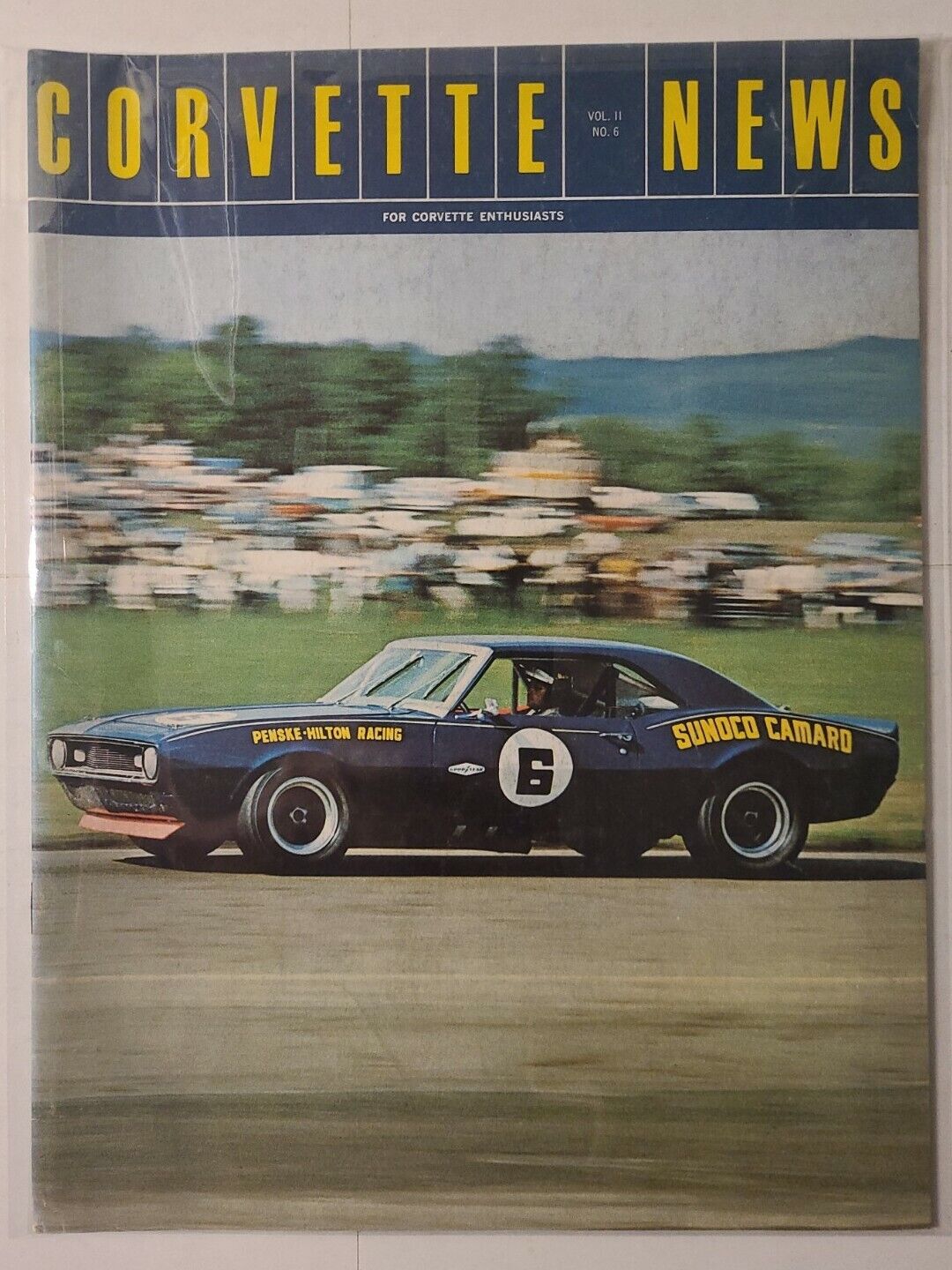 CORVETTE NEWS Magazine - 1968 Vol.11 #6 (Sunoco Camaro Cover)