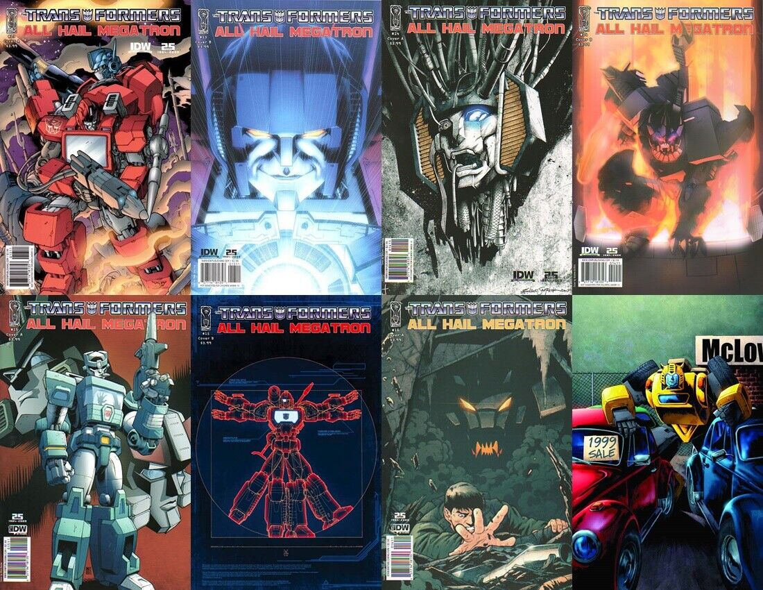 Transformers: All Hail Megatron #13-16 (2008-2009) IDW Comics - 8 Comics