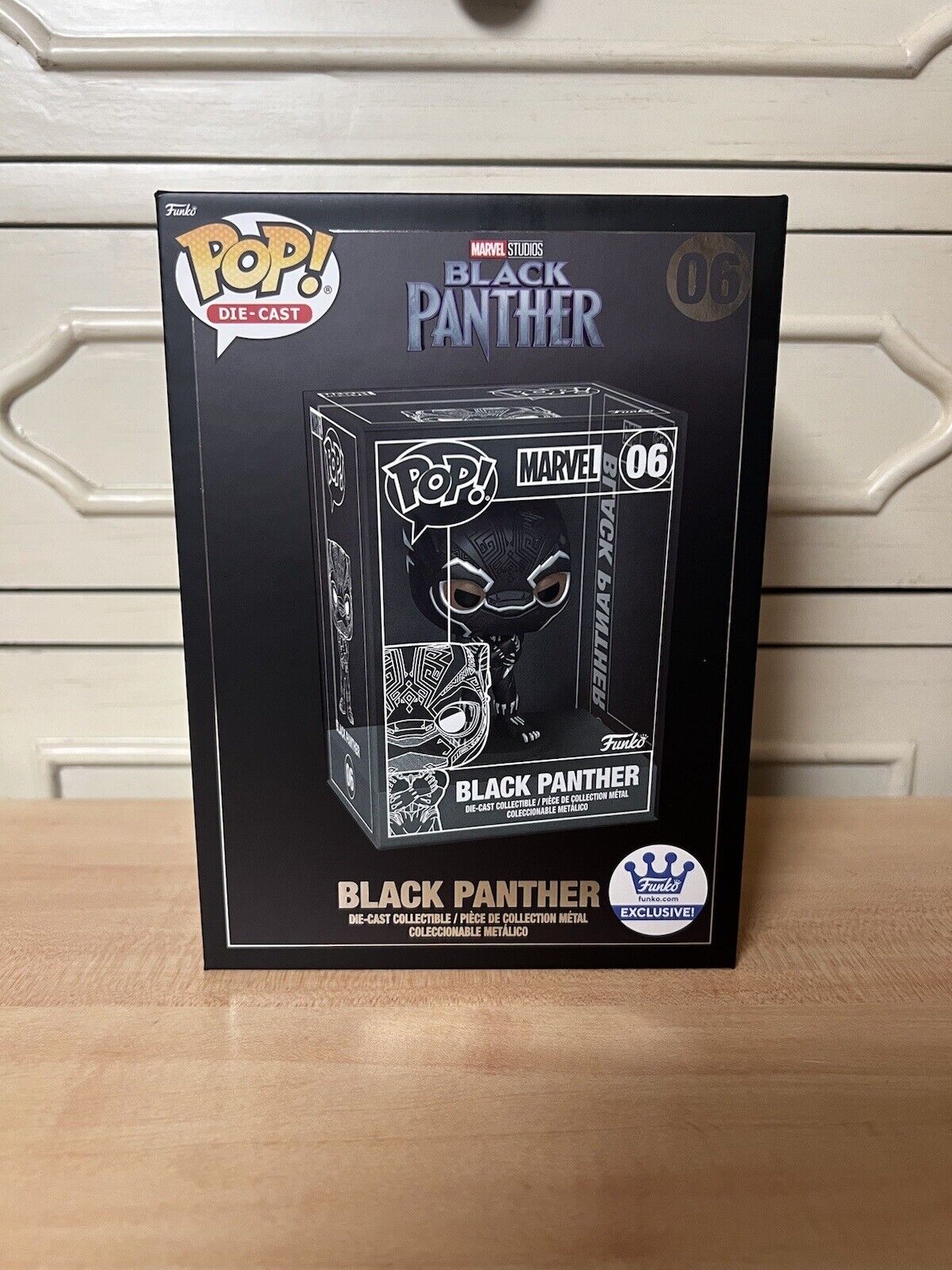 Funko Pop Diecast: Marvel - Black Panther - Funko (Exclusive) #06 opened Common
