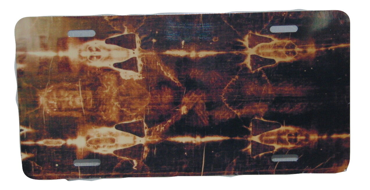 Shroud Of Turin Jesus Christ License Plate 6 X 12 Inches New Aluminum