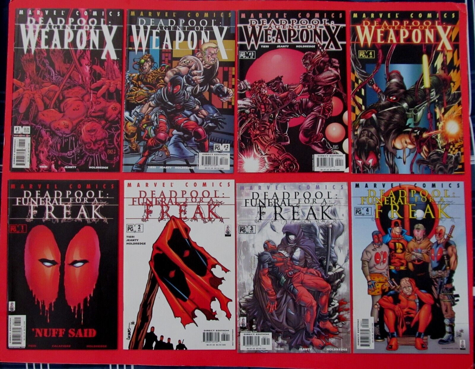 Deadpool #57-60 Agent of Weapon X + #61-64 Funeral For A Freak Marvel 2001