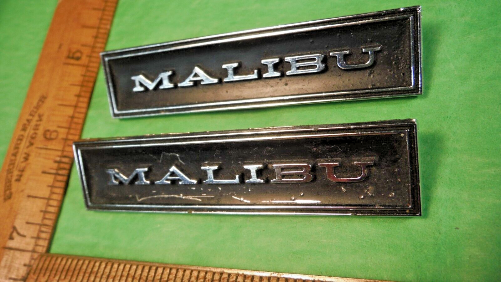 BX30 Malibu Door Panel Emblems Vintage 1968-72 #773368 CHEVY CHEVELLE MALIBU
