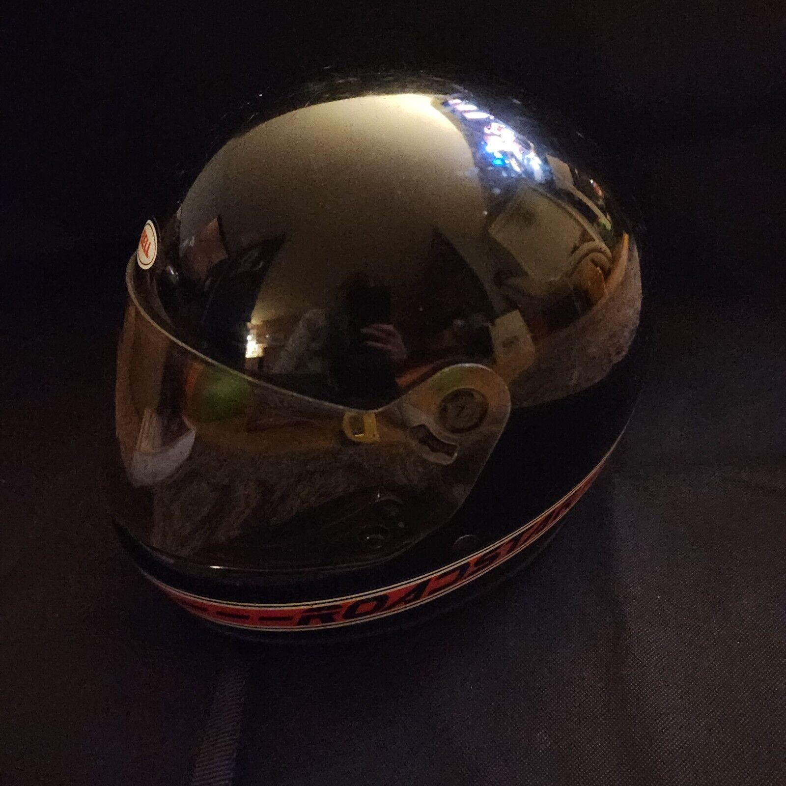 Bell Roadstar Black Full Face Motorcycle Helmet Race Car Small 6 3/4-6 7/8