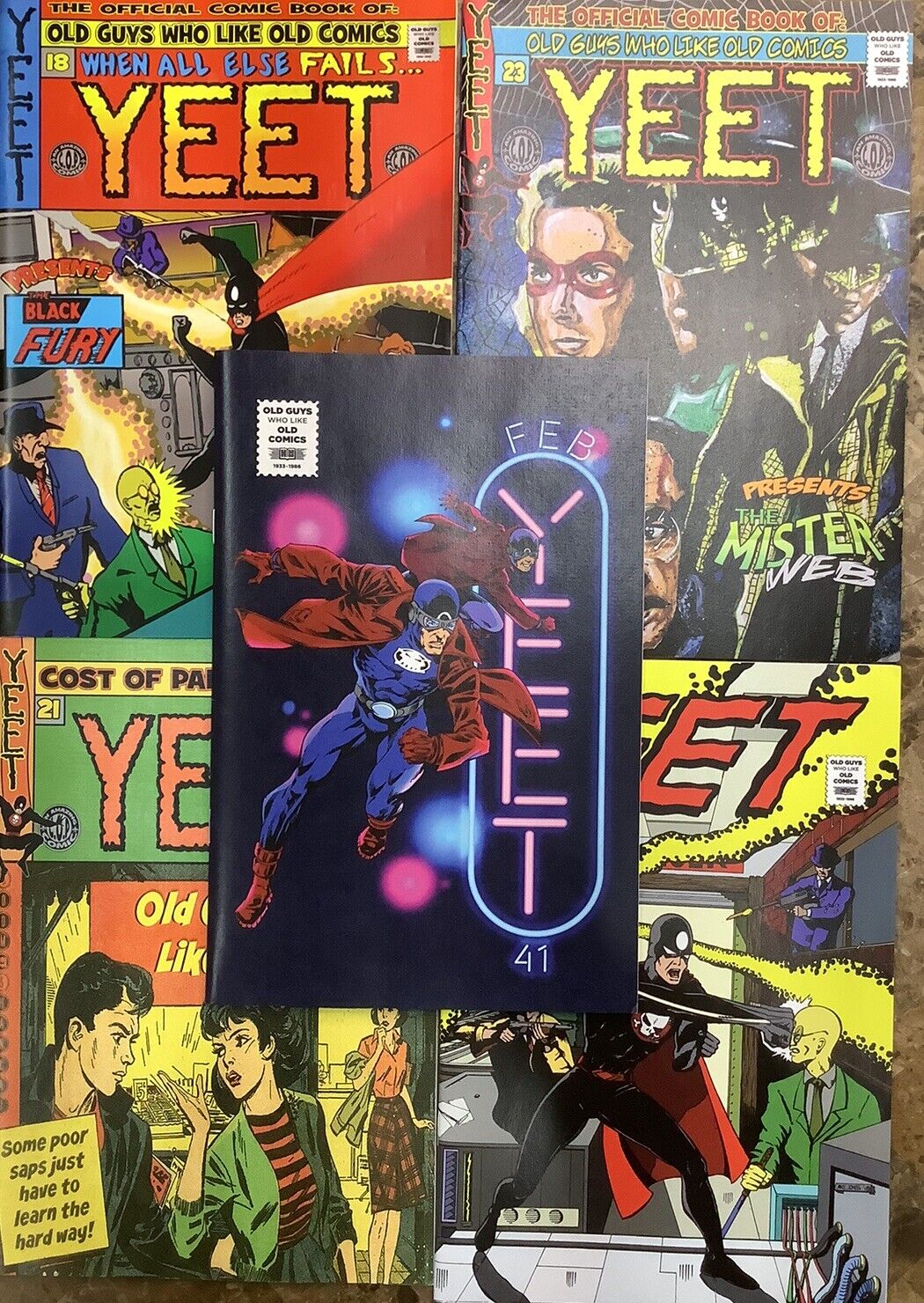 Yeet Presents 18, 21-23, 41 Cost of Paper Comics 2018-21 Comic Books