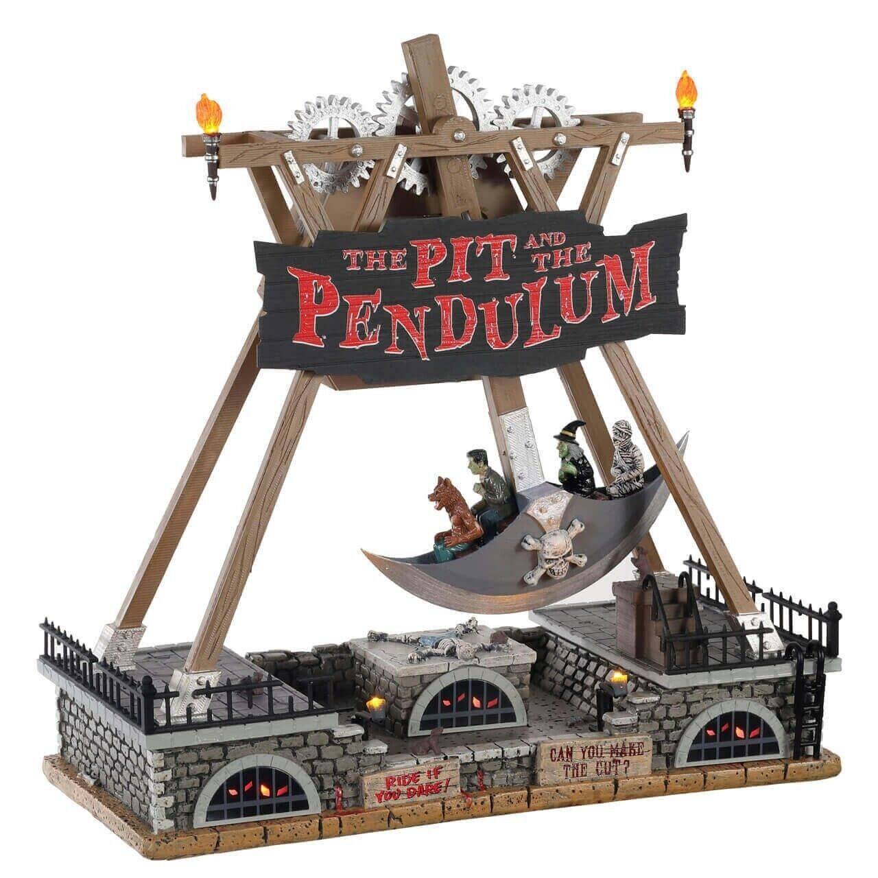 LEMAX Spooky Town Holiday Village The Pit and the Pendulum Carnival Ride