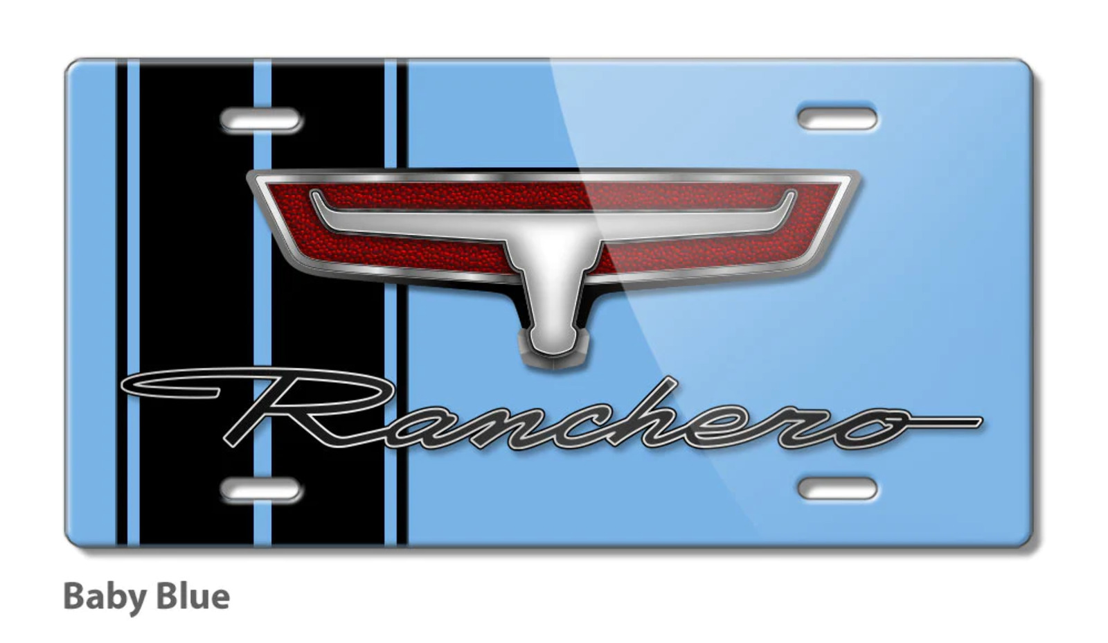 1966 - 1967 Ford Ranchero Emblem Novelty License Plate  - Aluminum - 16 colors -
