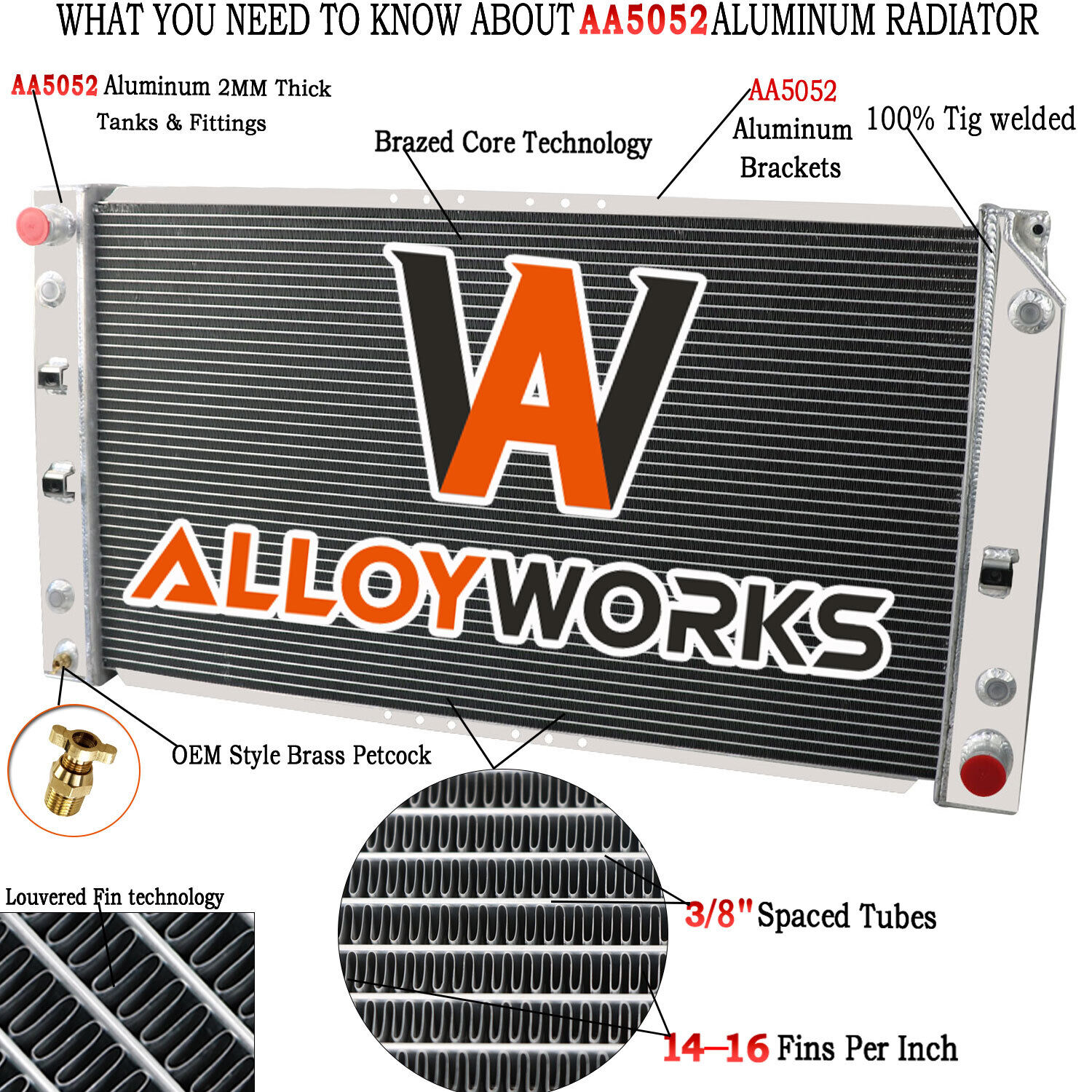 4Row Radiator For 94-96 CHEVY CAPRICE IMPALA/CADILLAC FLEETWOOD BUICK ROADMASTER