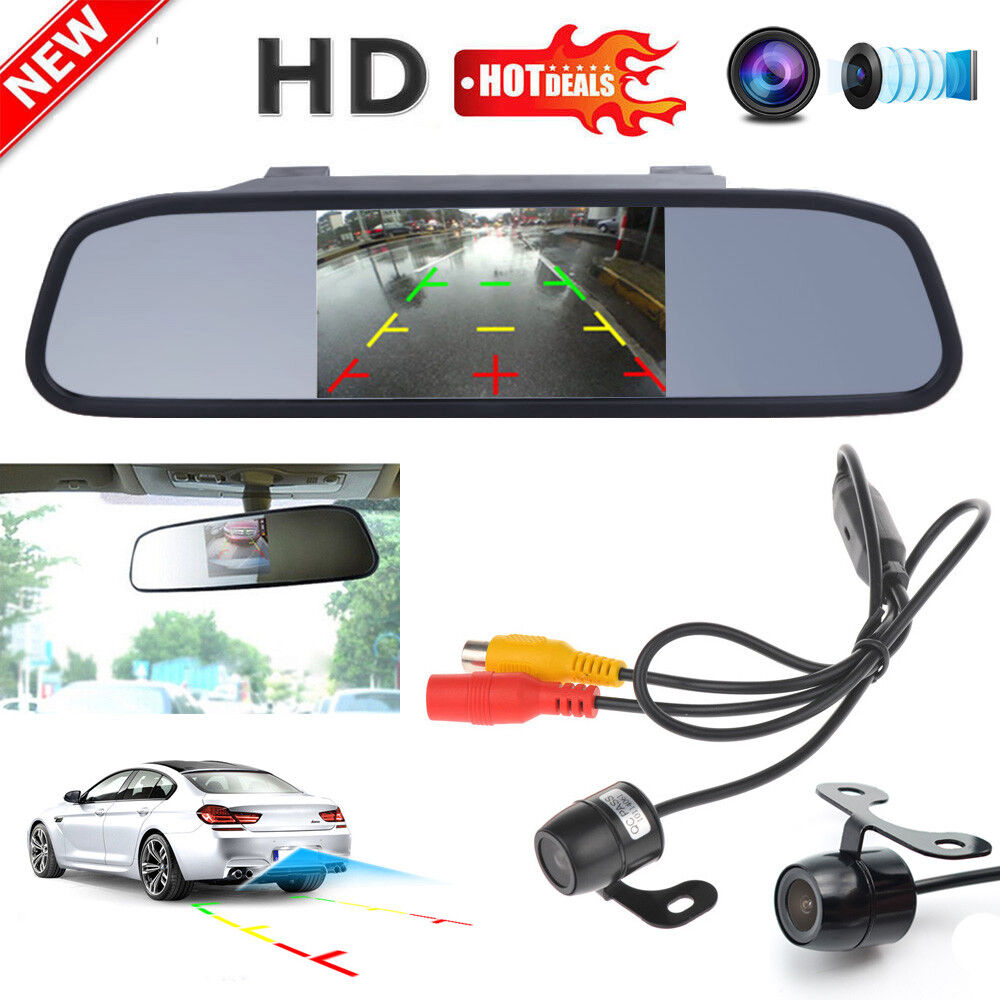 Wired 170° CCD Car Reverse Parking Camera With 4.3\