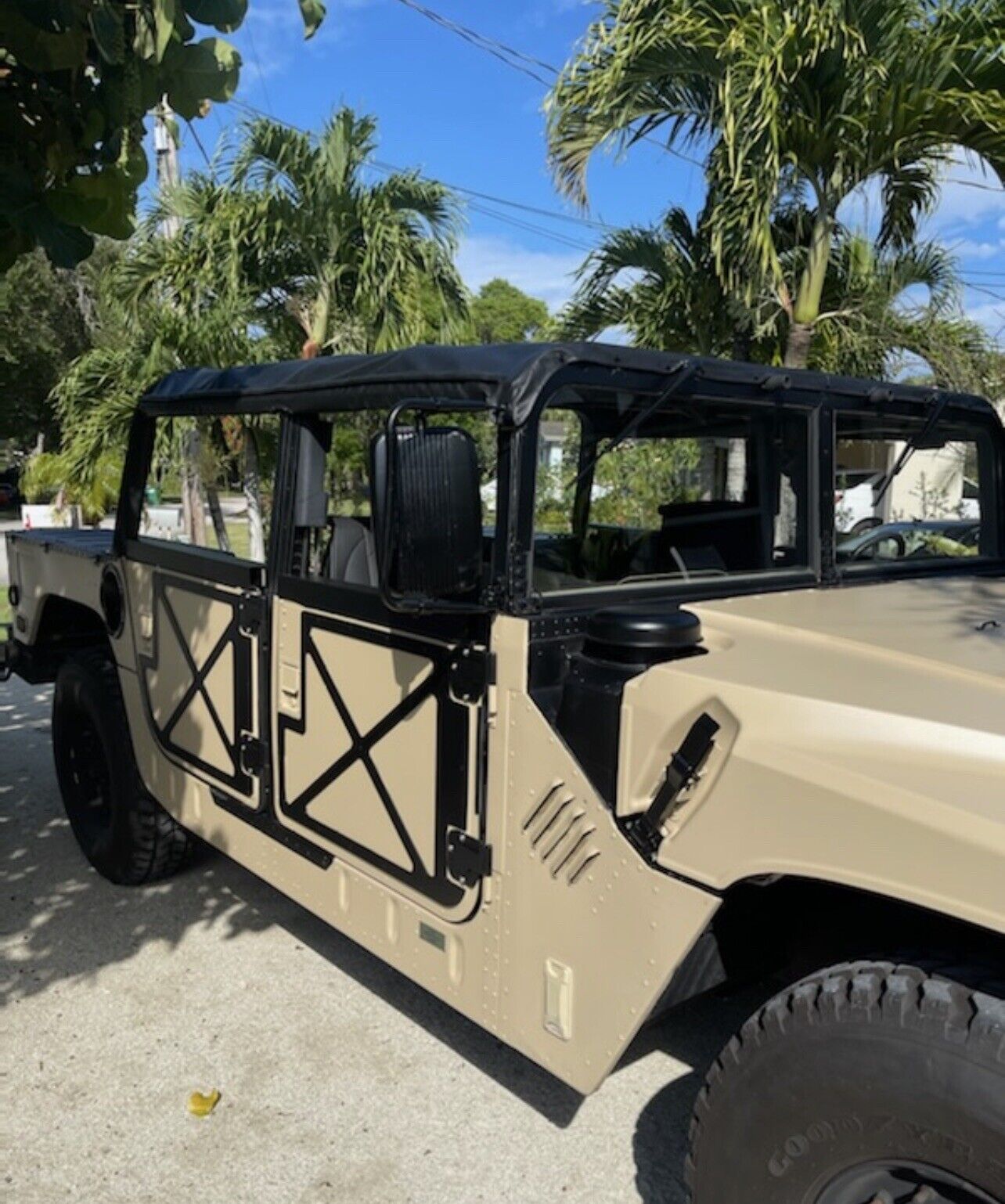 Convertible Black Canvas Soft Top- Remove Install In Minutes- fits HUMVEE M998