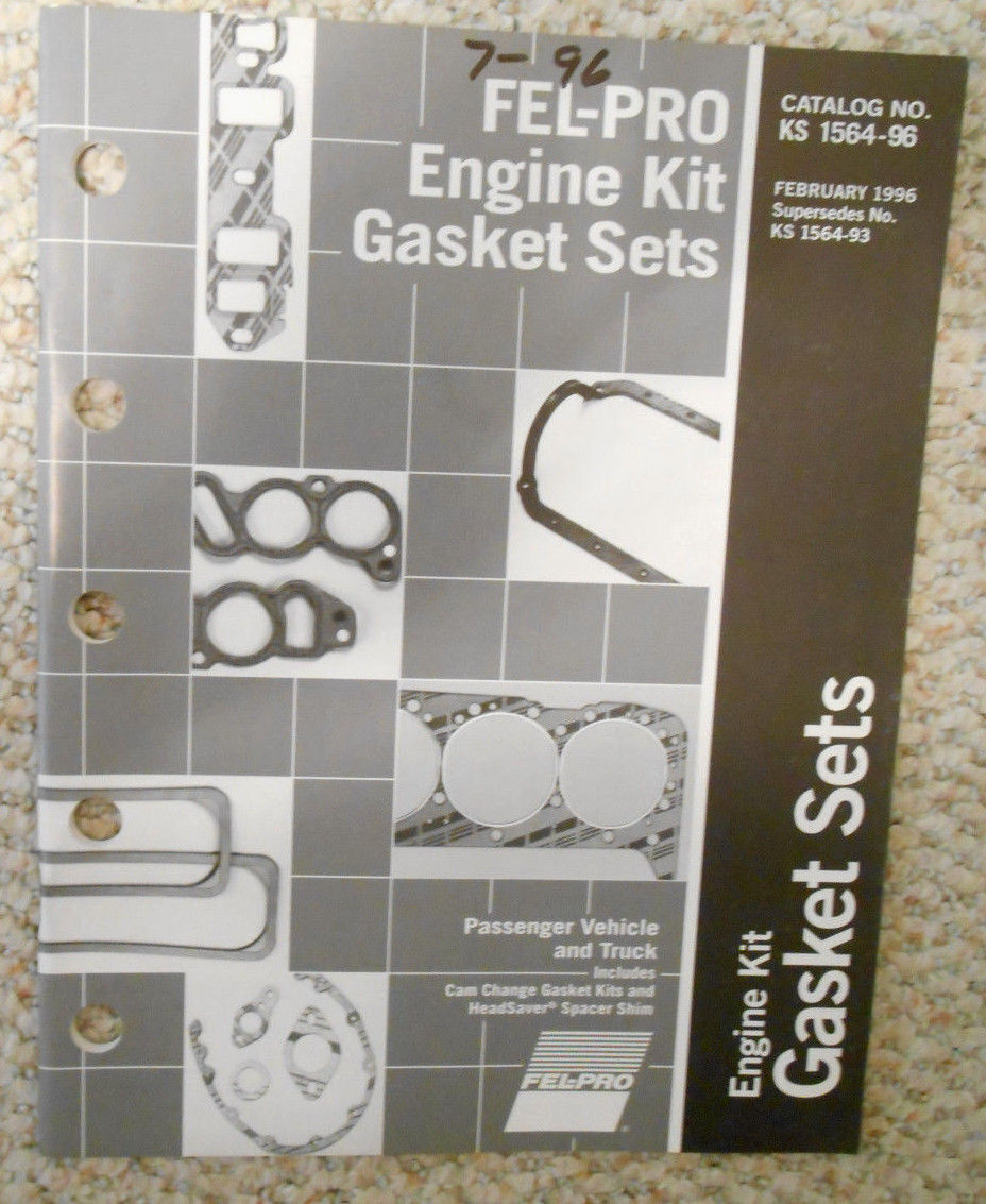 Vintage Old 96 FEL-PRO Engine Kit Gasket Sets Catalog 1564-96 1564-93