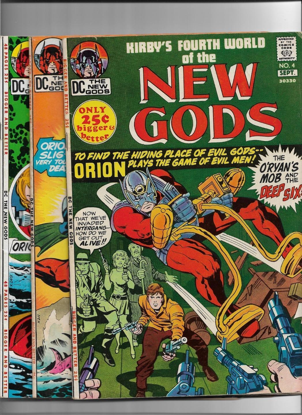 THE NEW GODS #4 #5 #6 1971-1972 VERY GOOD-FINE 5.0 4494