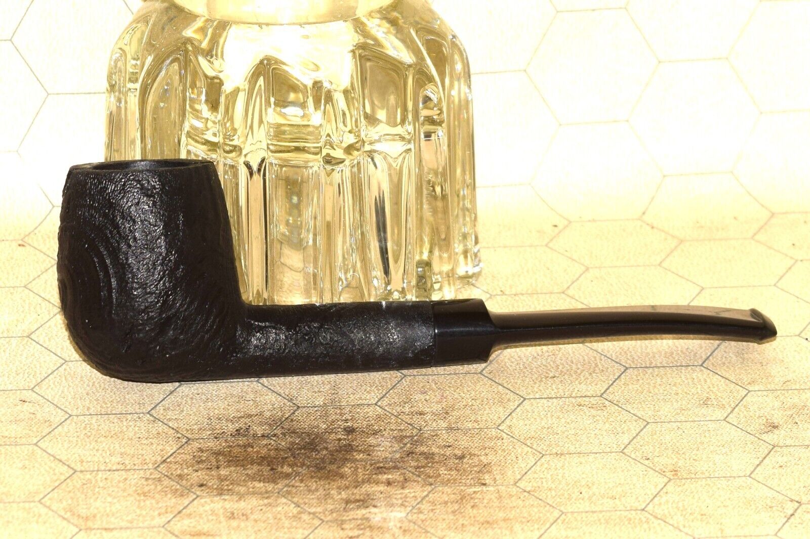 New Unsmoked Small Shag Billiard Shape Tobacco Pipe  #A704