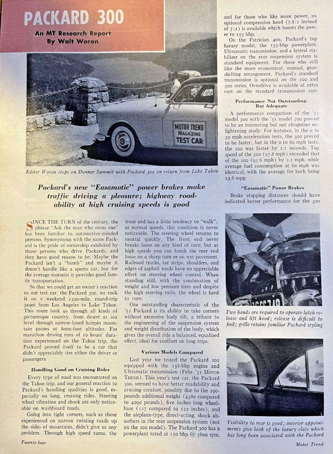 1952 Road Test Packard 300 illustrated