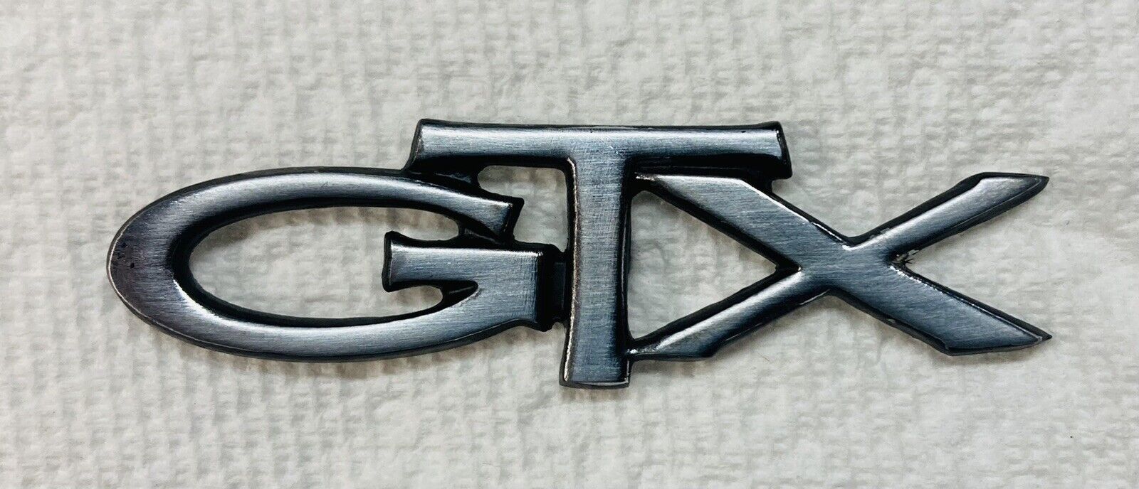 1970-71 Plymouth GTX Trunk Lid Emblem, 1967 GTX Rear Seat Emblem, pin on.