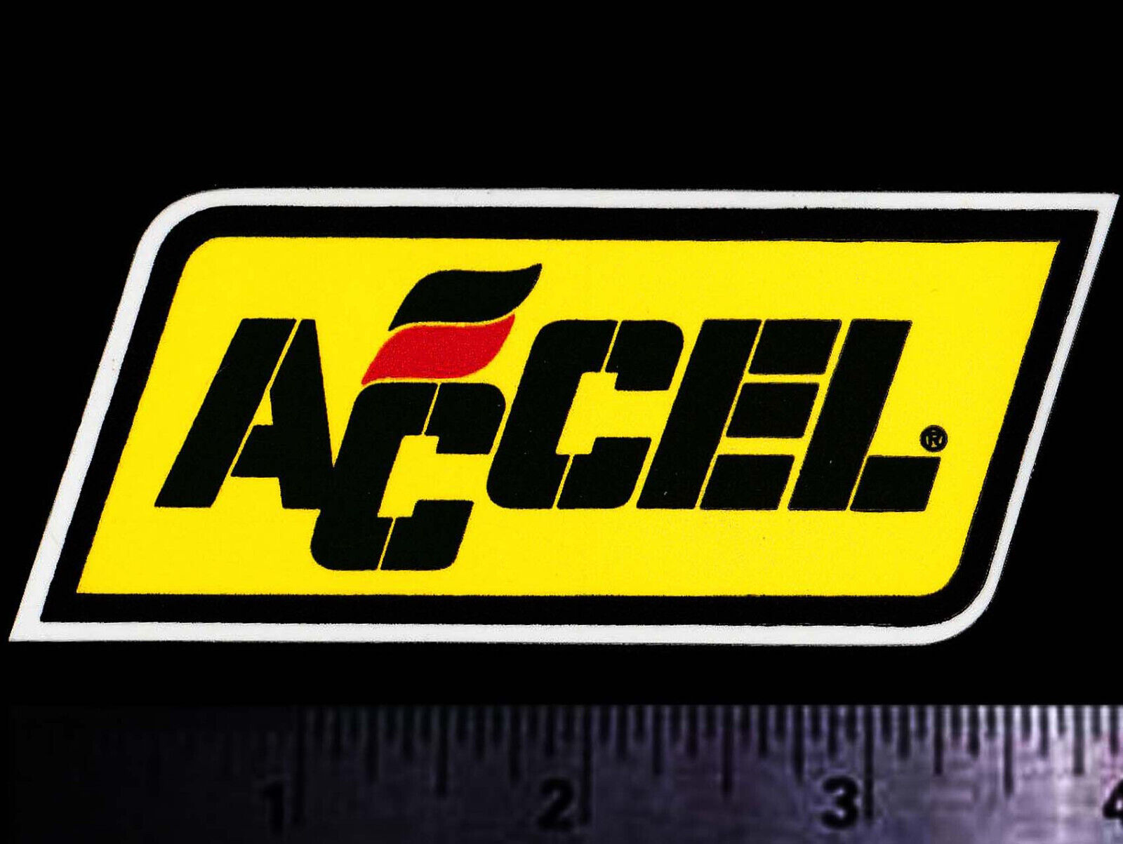 ACCEL Ignition - Original Vintage 1980’s Racing Decal/Sticker - 3.75 inch size
