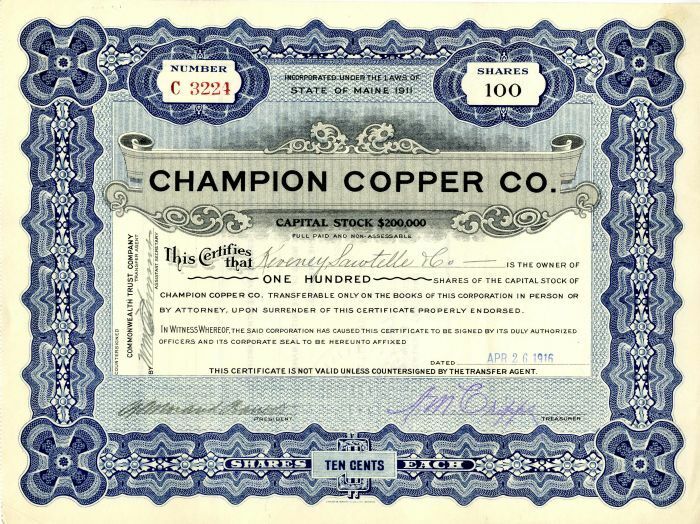 Champion Copper Co. - Mining Stocks