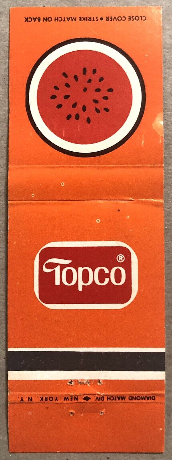 Vintage 20 Strike Matchbook Cover - Topco