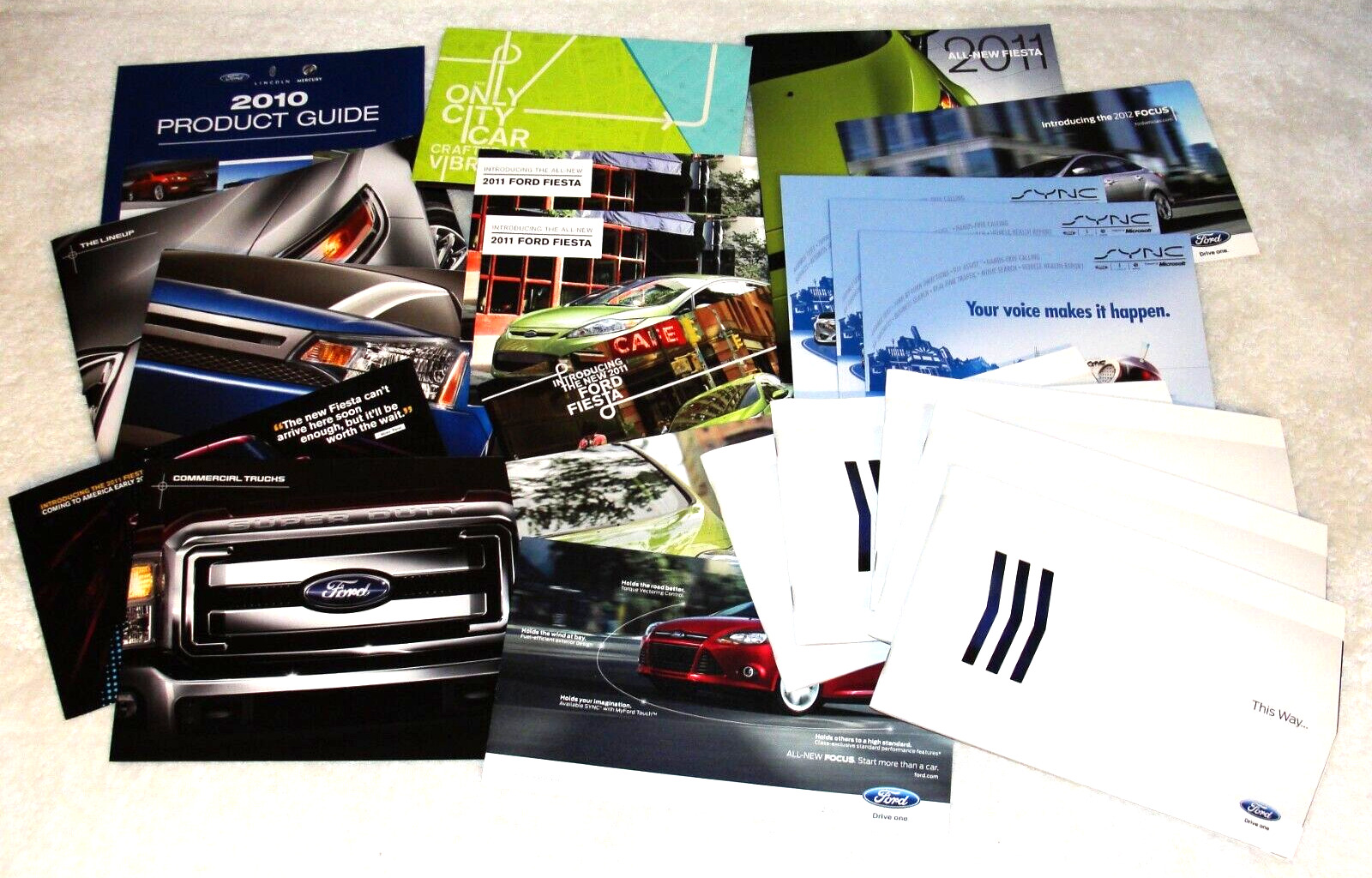 Lot of (21) - 2010-2012 Ford Dealership Sales Brochures, Advertising Mailers