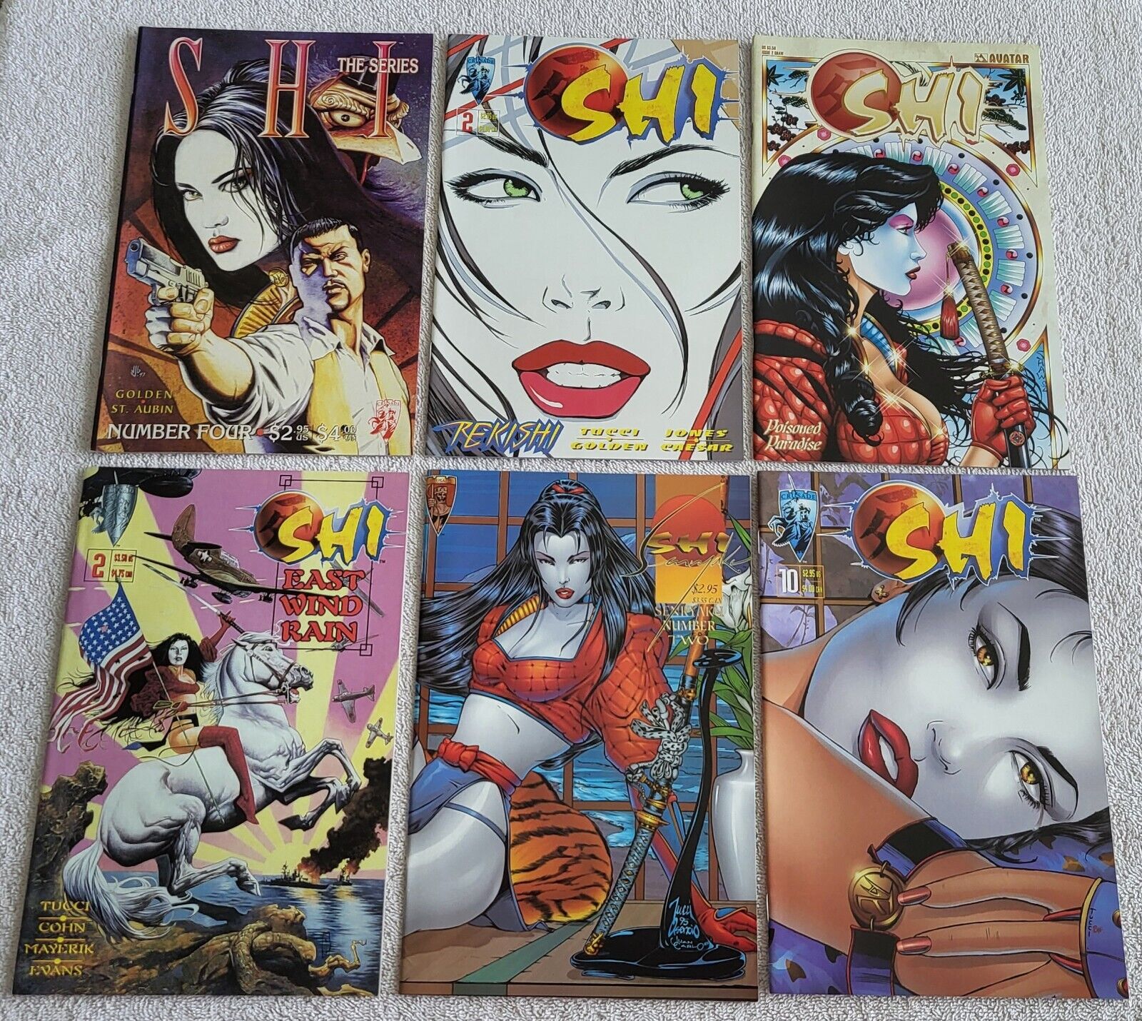 Crusade & Avatar Comic Books...6 Book Lot of Shi, 1995-2002, Very Good Condition